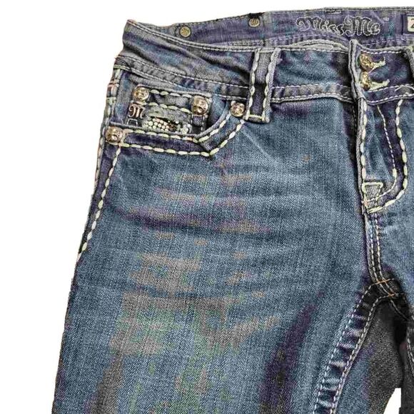 Miss Me bootcut jeans 28 JE5124BX zebra - Picture 4 of 6